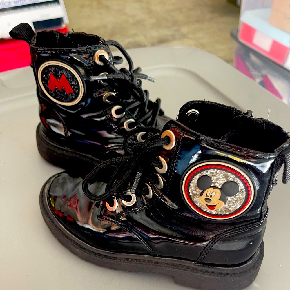 Mickey combat boots from Zara